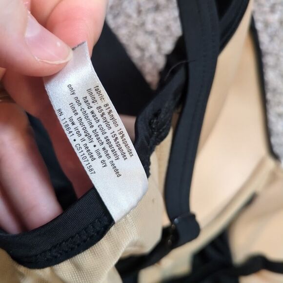 Lane Bryant Tankini Swim Top and Skirt Black White size 40 DD Women's - Picture 11 of 11